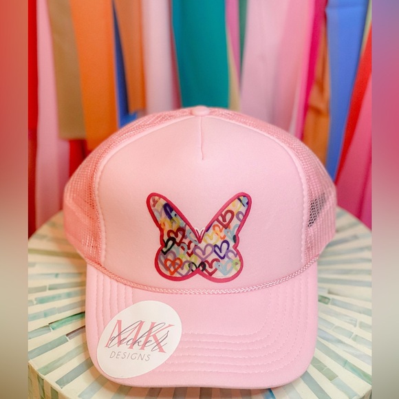 MK DECKER DESIGNS Accessories - Like New, Butterfly Trucker Hat, MK Decker Designs One Size